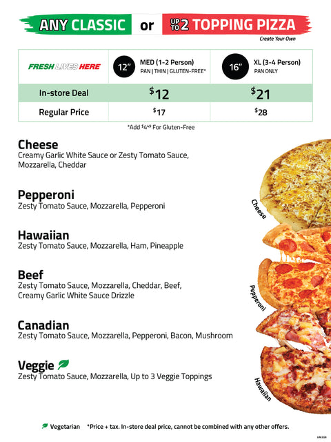 CMB (4 menu boards - slice, classic, feast, and sides menu board)