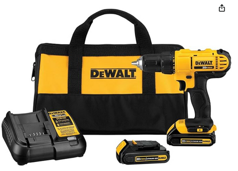 Drill with battery and charger Dewalt