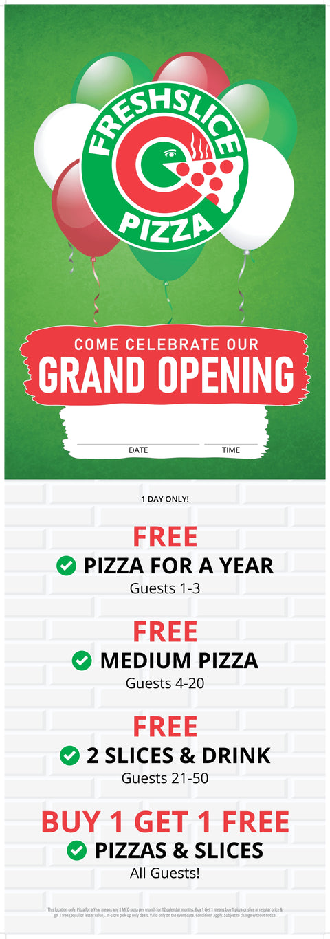 Grand Opening Event Poster - 24x70"
