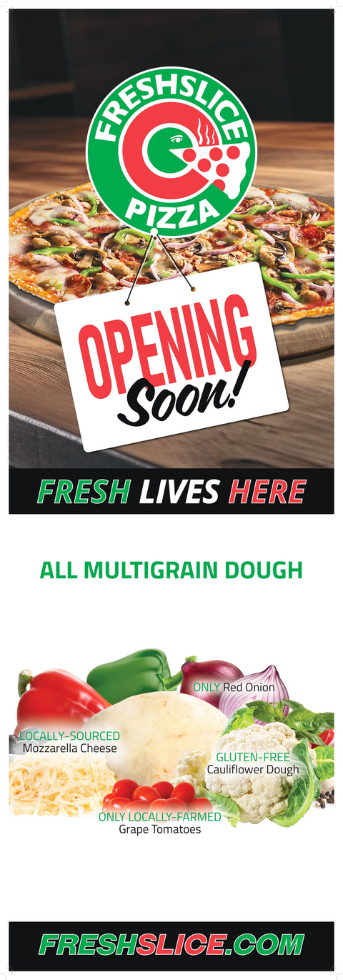 Poster - Opening Soon - Door Sticker  ( 26" x 72" ) Don’t ship it already taken in the beginning