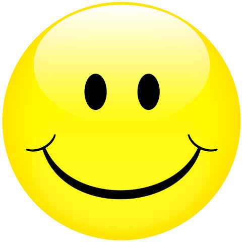 Decal smiley face 16"
