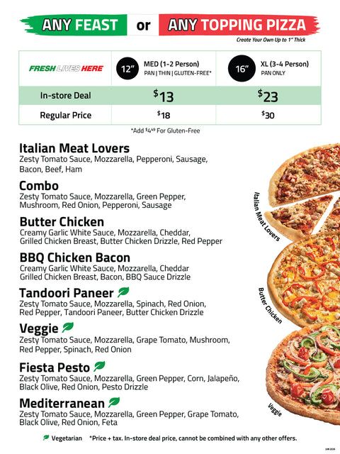 CMB (4 menu boards - slice, classic, feast, and sides menu board)