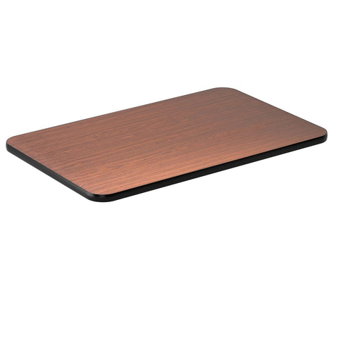 Table Top 30"X48" Walnut Finish For Booth- dark