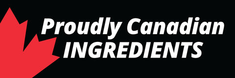 Decal -Canadian Ingredients Decal for warmer (black rectangle)