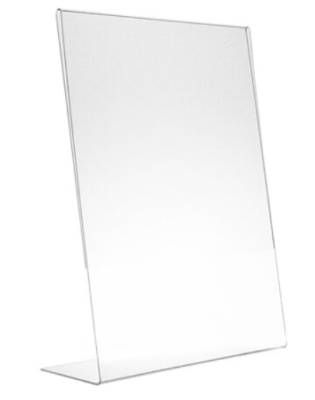 Acrylic Table Top Display (8.5" x 11")-goes with the table forms