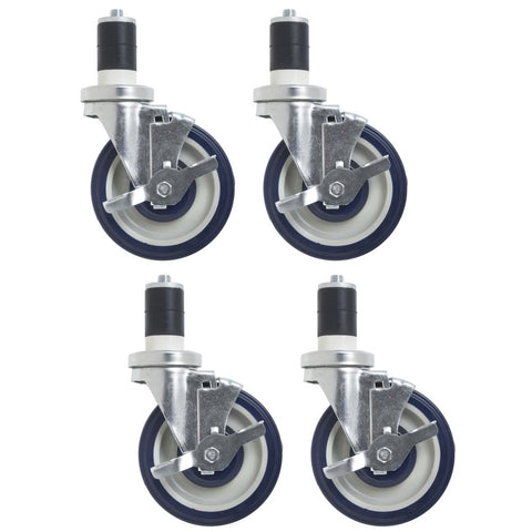 CASTOR WHEELS FOR 32"X60" SS TABLE FOR OVEN SET OF 4 WHEELS